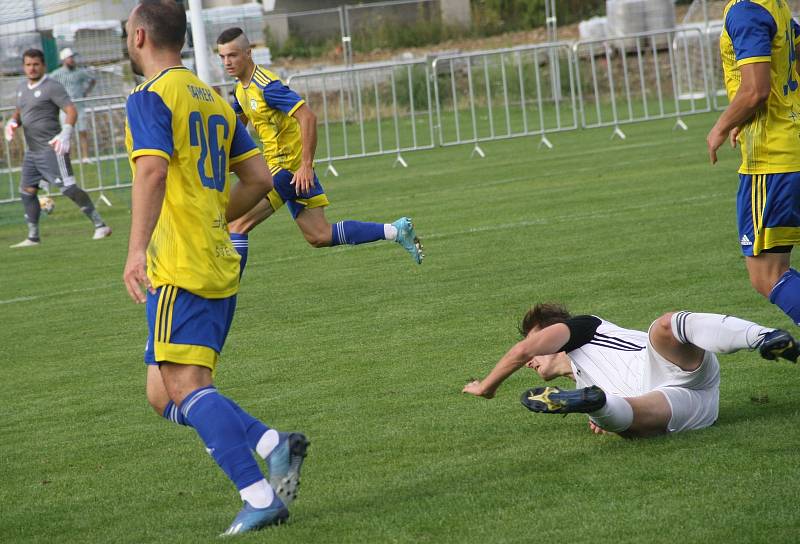 Fotografie z utkání 1. kola divize E mezi celky FK Šternberk a 1. HFK Olomouc