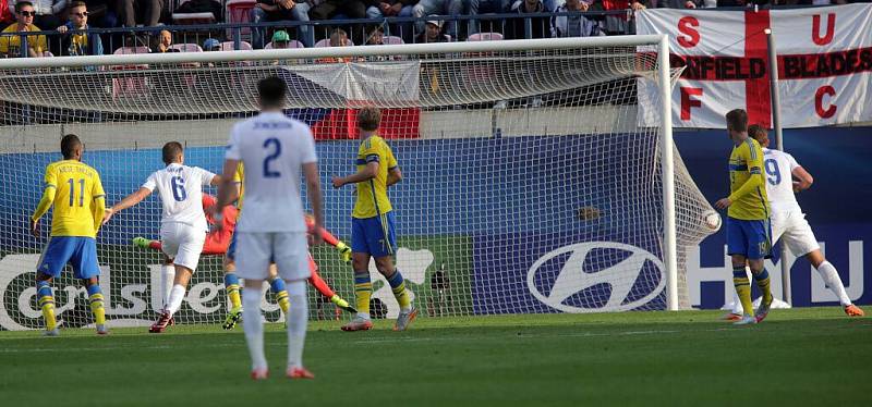 Anglie dává Švédsku jediný a rozhodující gól olomouckého zápasu