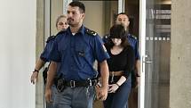 Alena G., odsouzená za vraždu tříleté dcery u krajského soudu v Olomouci, 31. 8. 2020