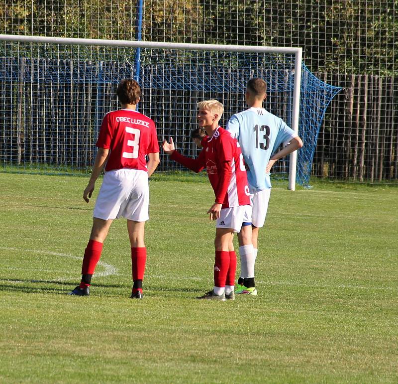 Fotbalisté SK Červenka porazili doma v okresním přeboru Lužice 7:3.