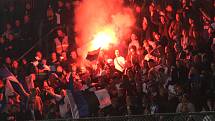 Fanoušci Kodaně na Andrově stadionu v Olomouci