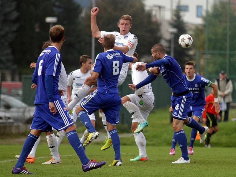 Béčko Sigmy (v modrém) proti béčku Slovácka