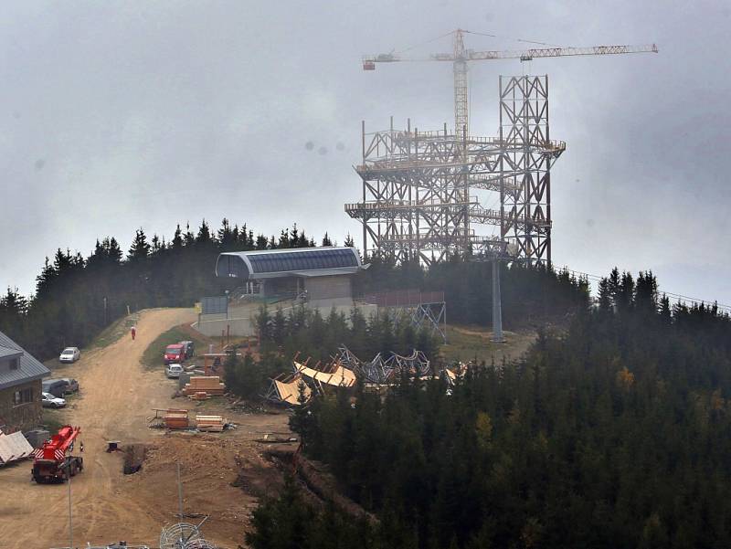 Rozestavěná Stezka v oblacích na Dolní Moravě