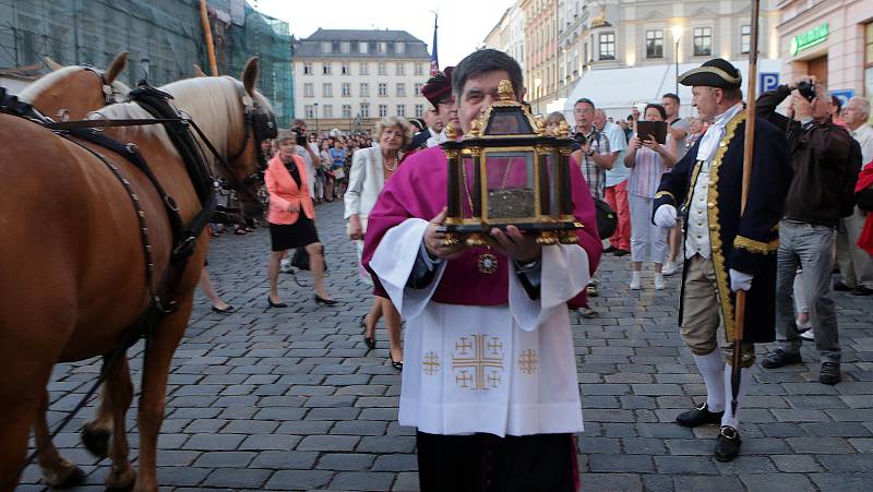 Historický průvod ke cti svaté Pavlíny, patronky Olomouce