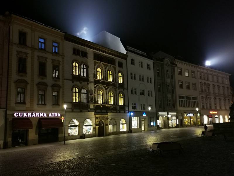 Kouzelná Olomouc ve svitu večerních lamp, listopad 2021.