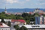 Výhled na Olomouc z Hotelového domu. 