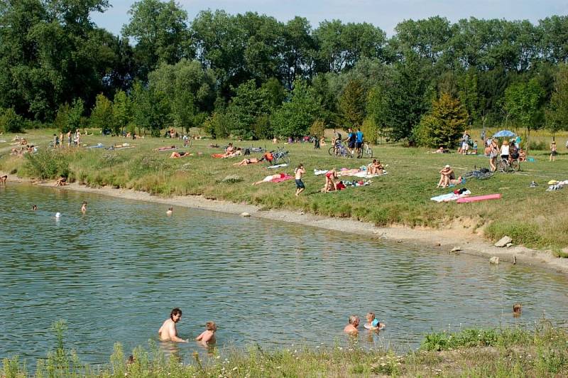 Jezero Jadran v Oseku nad Bečvou. Ilustrační foto