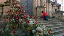 Výzdoba olomouckých památek v rámci výstavy podzimní Flora 2019