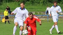 FK Šternberk (v červeném) vs. FC Kralice na Hané