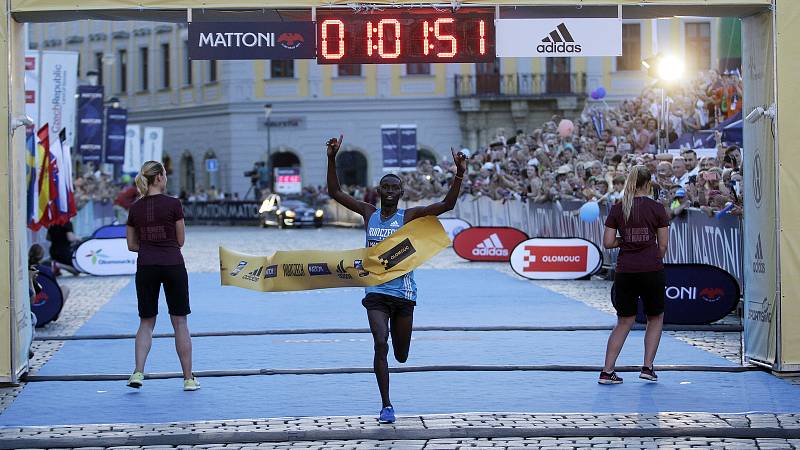 Olomoucký půlmaraton 2017 - vítěz Keňan Kiptis