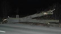 U domova důchodců ve Chválkovicích spadl ráno strom.