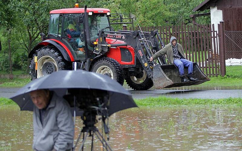 Řeka Morava 22. července 2011. Bohdíkov