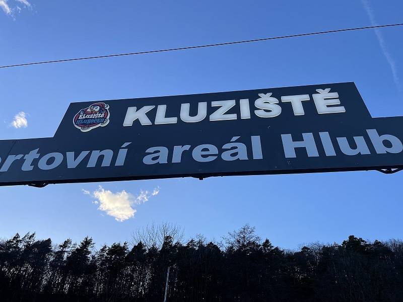 Veřejné kluziště v Hlubočkách, 19. února 2022