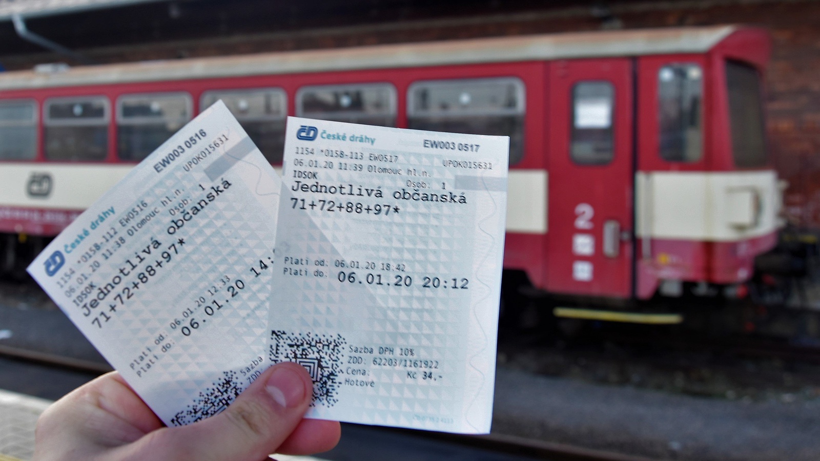 Jak dlouho je platna jízdenka na vlak?