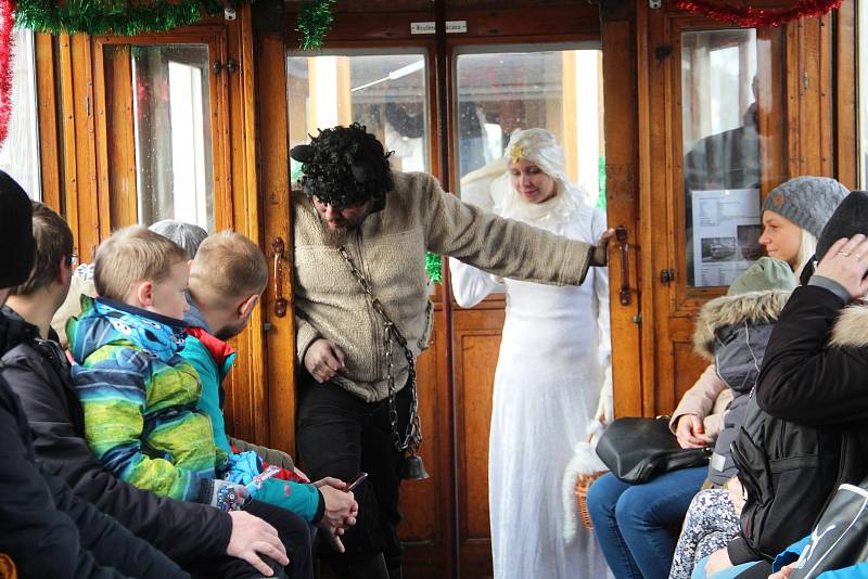 Mikulášská jízda tramvají v sobotu 7. prosince 2019 v Olomouci