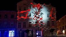 Festival VZÁŘÍ. Videomapping na Dolním náměstí