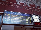 Zpoždění vlaků na hlavním nádraží v Olomouci