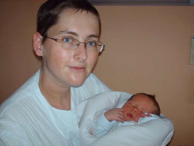 Matěj Vysoudil, narozen 3.12. 2007 ve Šternberku, váha: 3900 g, míra: 52 cm, Babice
