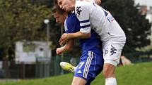 Fotbalisté Sigmy Olomouc B (v modrém) vs. Slovácko B