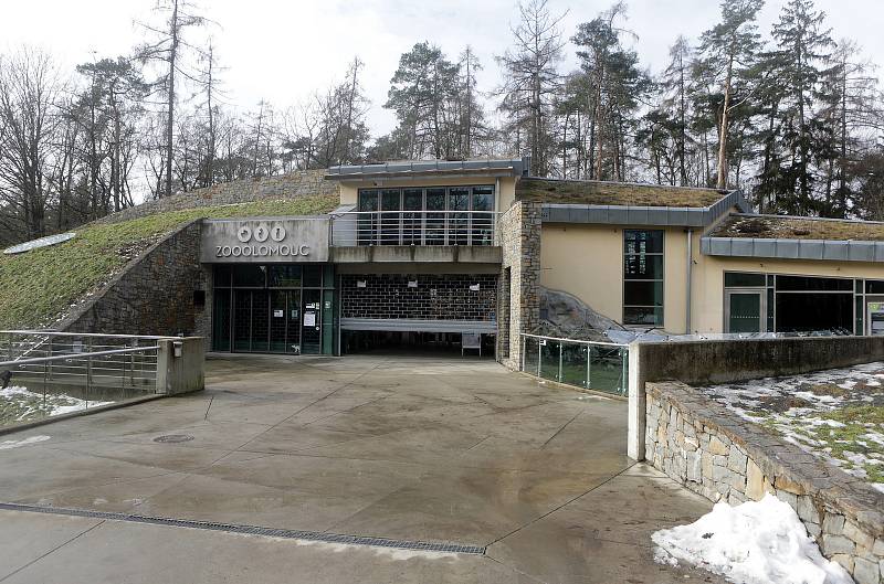 Uzavřená Zoo Olomouc na začátku února 2021