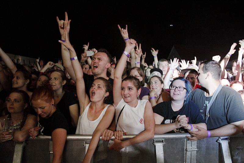 Koncert skupiny Billy Talent na Korunní pevnůstce v Olomouci