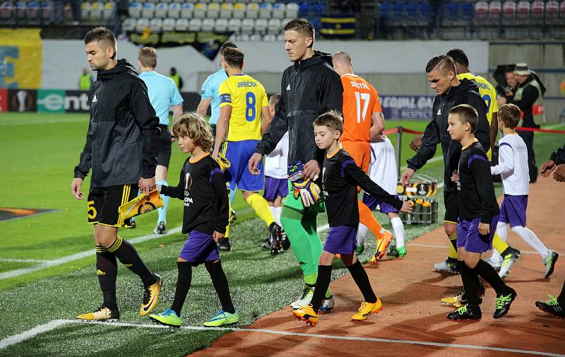 Zápas Evropské ligy FC FASTAV Zlín - FC Sheriff Tiraspol na Andrově stadionu v Olomouci