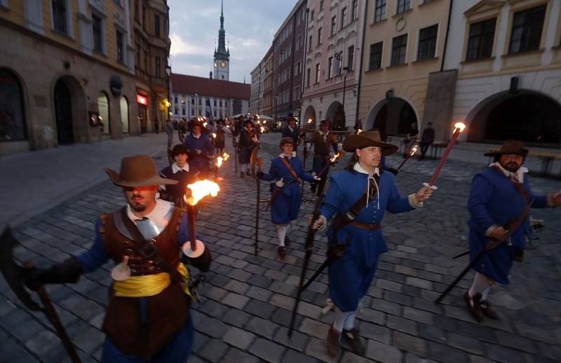 Slavnostní průvod ke cti patronky města Olomouce svaté Pavlíny