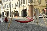 Architektonická instalace na Dolním náměstí v Olomouci, 3. 7. 2020