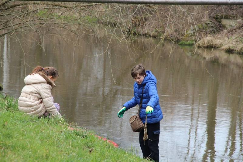 Úklid břehů Mlýnského potoka – 28. 3. 2015