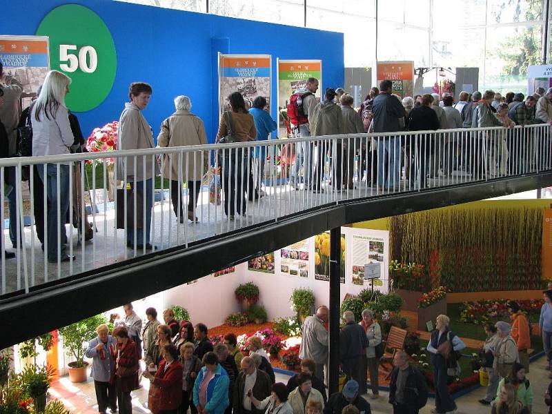 Výstava květin Flora Olomouc. V pavilonu A.