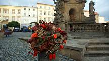 Výzdoba olomouckých památek v rámci výstavy podzimní Flora 2019