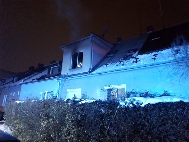 Podvečerní požár domu v Olomouci skončil málem tragicky