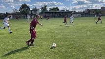 Okresní přebor: Sokol Střelice (v červeném) - FK Přáslavice