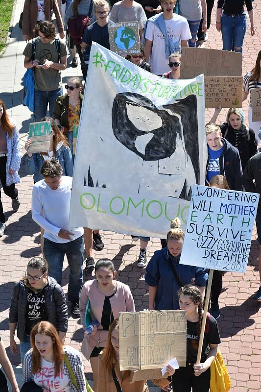 Studentská stávka Fridays for Future v Olomouci, 24. 5. 2019