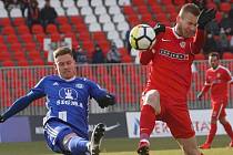 Zbrojovka Brno (v červené) proti Sigmě Olomouc