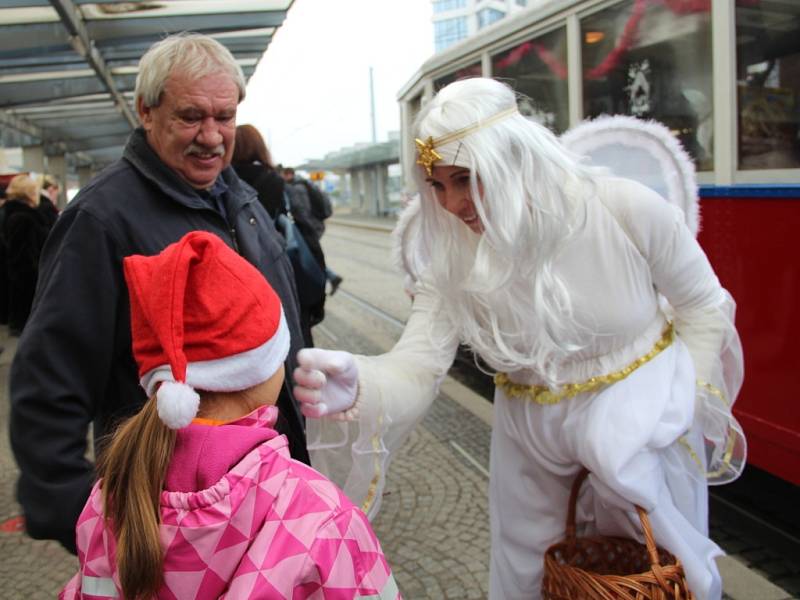 Mikulášská jízda tramvají Olomoucí