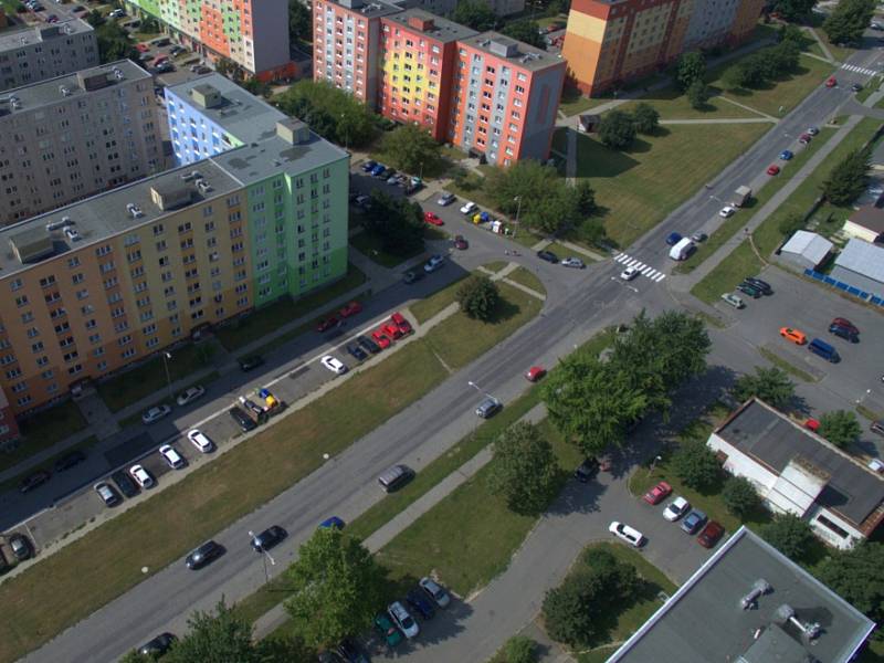 Rozšíření tramvajové trati na Nové Sady a do Slavonína. Na snímku je vizualizace - stav před - Zikova ulice