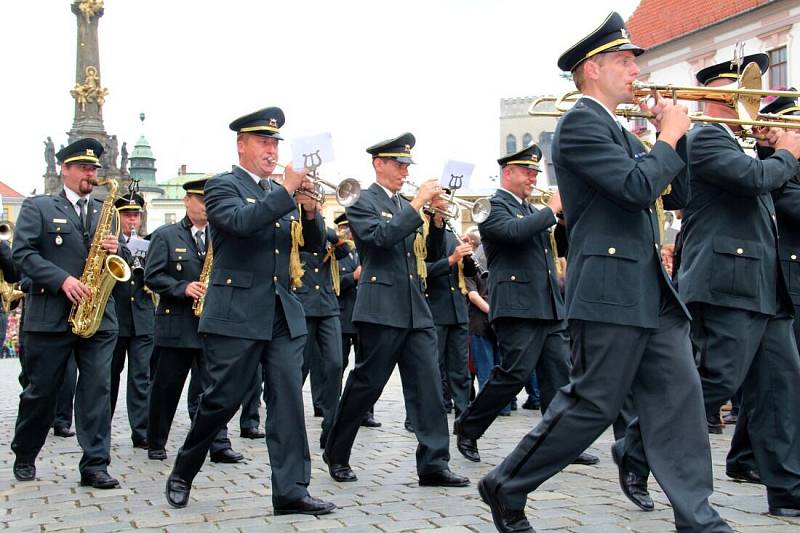 Oslavy maršála Radeckého na olomouckém Horním náměstí