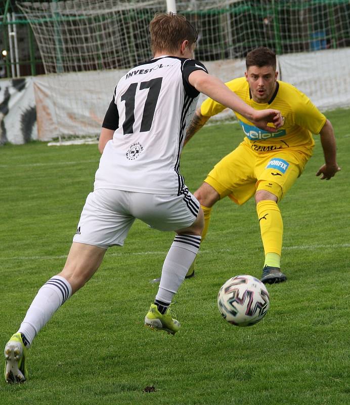 Fotografie ze zápasu mezi celky 1. HFK Olomouc a FC Strání