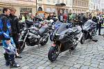 Motorkáři v centru Olomouce