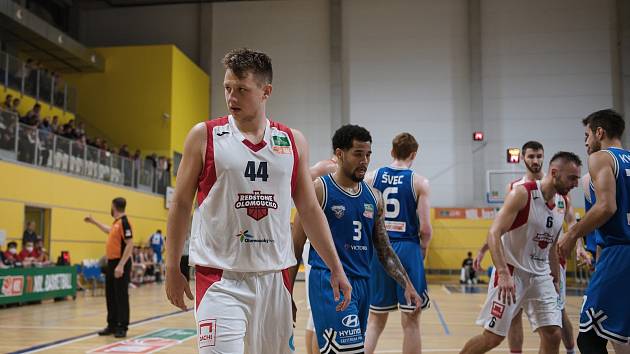 Basketbalisté Olomoucka proti USK Praha. Ilustrační foto