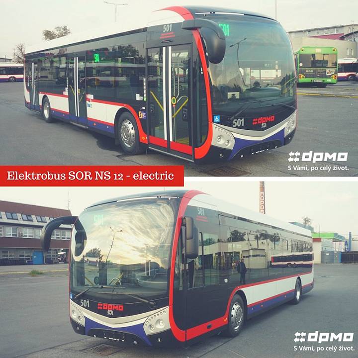 Nový nízkopodlažní elektrobus v Olomouci