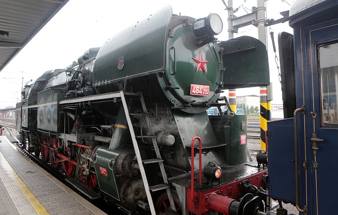 Prezidentský vlak v Olomouci. Rosnička z Olomouce
