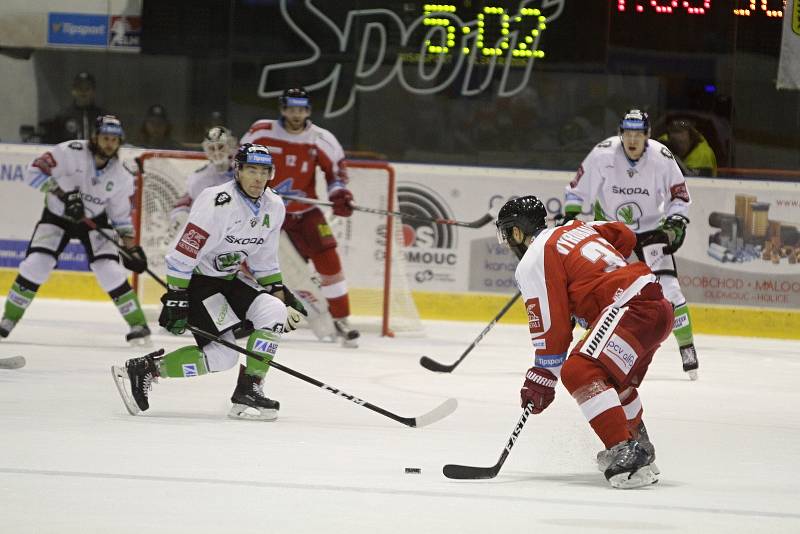 Olomoučtí hokejisté v utkání 11. kola extraligy přivítali Mladou Boleslav