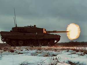První ostré střelby tanku Leopard 2A4 na Libavé