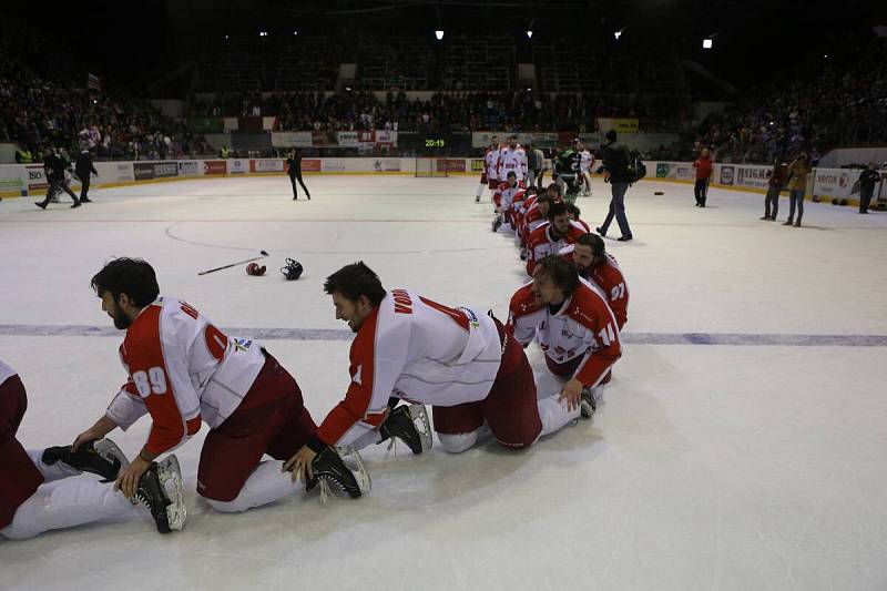 Olomouc slaví návrat do extraligy. 18. dubna 2014