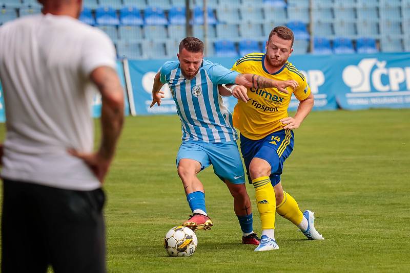 Fotografie z přípravného zápasu mezi celky FC Trinity Zlín a 1. SK Prostějov