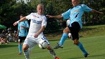 Fotbalisté Sigmy Olomouc (v bílém) prohráli v přípravném zápase s Nitrou 0:1.