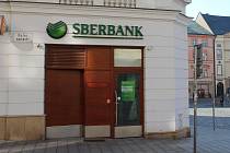 Zavřená pobočka Sberbank v Olomouci, 1. března 2022