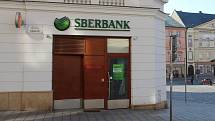 Zavřená pobočka Sberbank v Olomouci, 1. března 2022